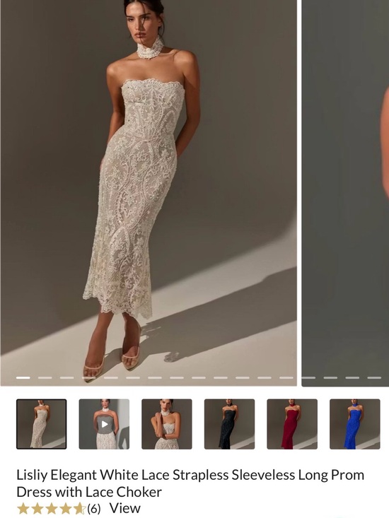 Dresses & Skirts - Lace strapless dress